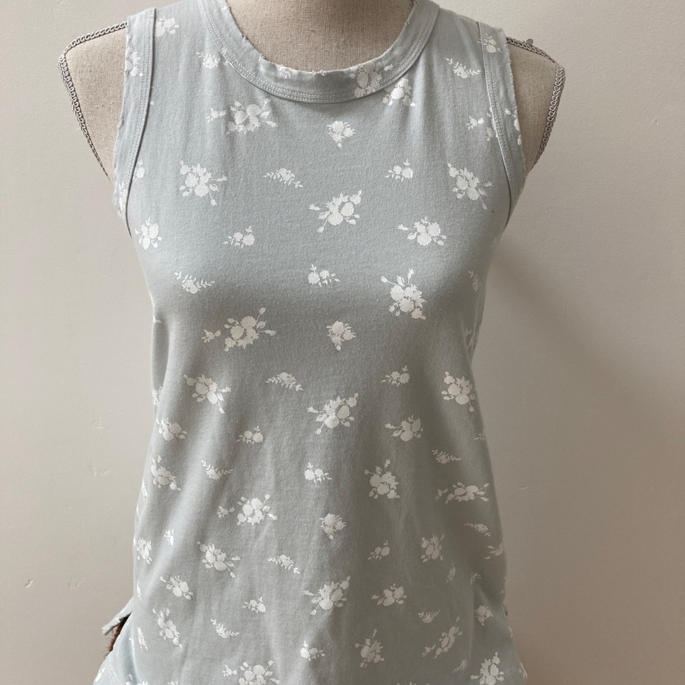 NWT Current Elliott muscle Tee,0,lt blue gray